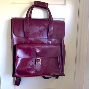 Dr Martens large leather backpack cognac